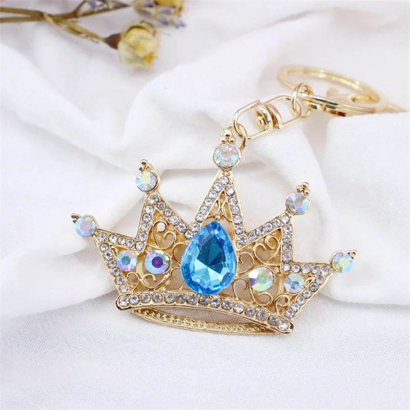 Blue Princess Crown Keychain