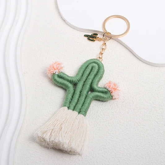 Tassel Cactus Keychain