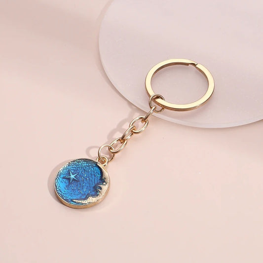 Ocean Moon Keychain