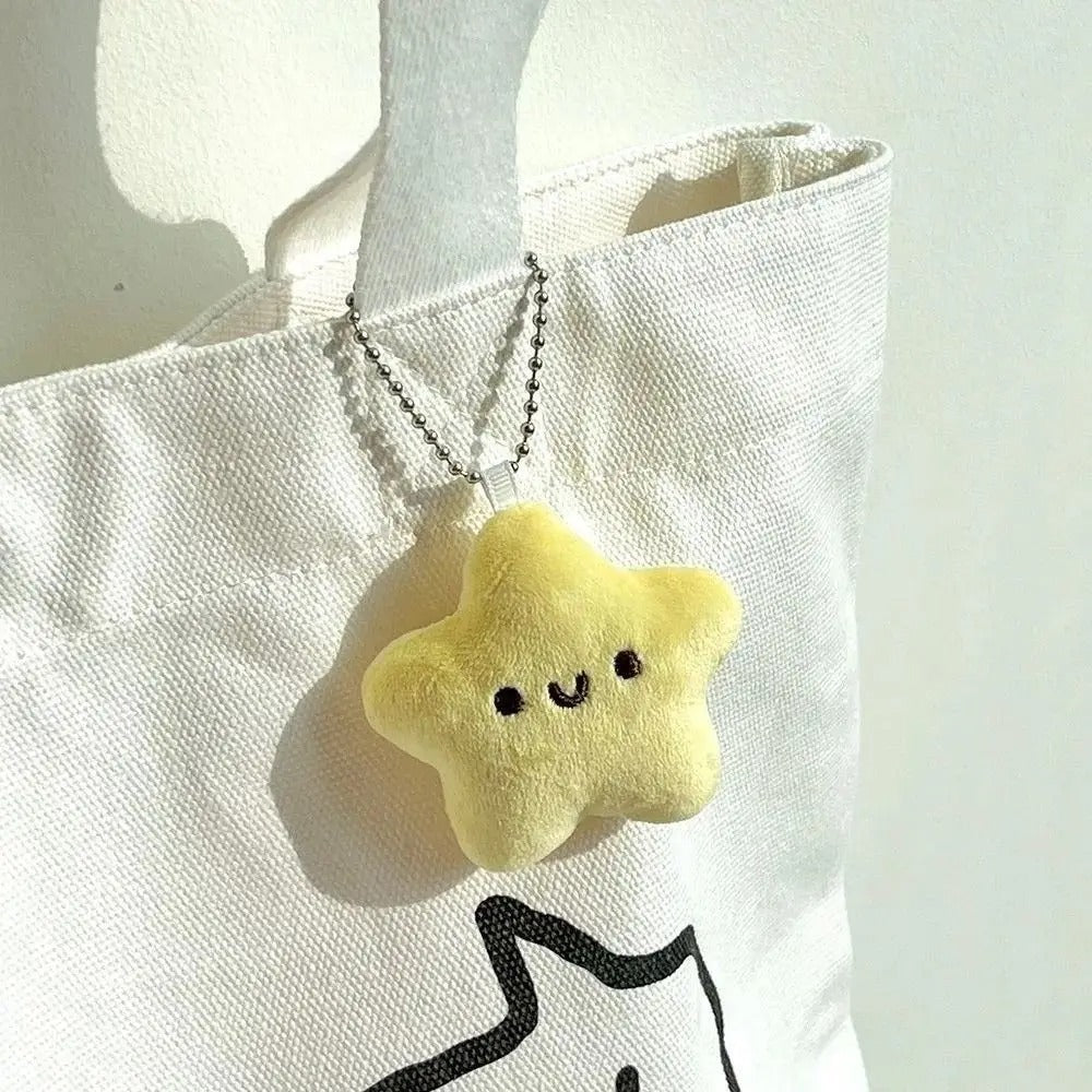 Kawaii Star Plush Keychain