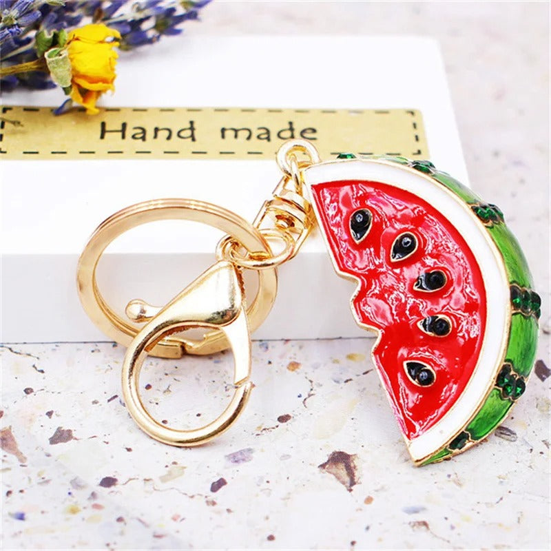 Vibrant Watermelon Keychain