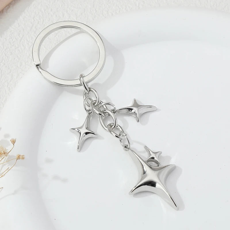 Y2K Style Stars Keychain