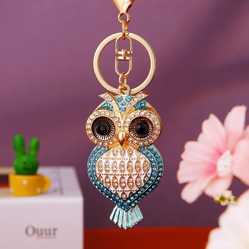 Elegant Owl Keychain