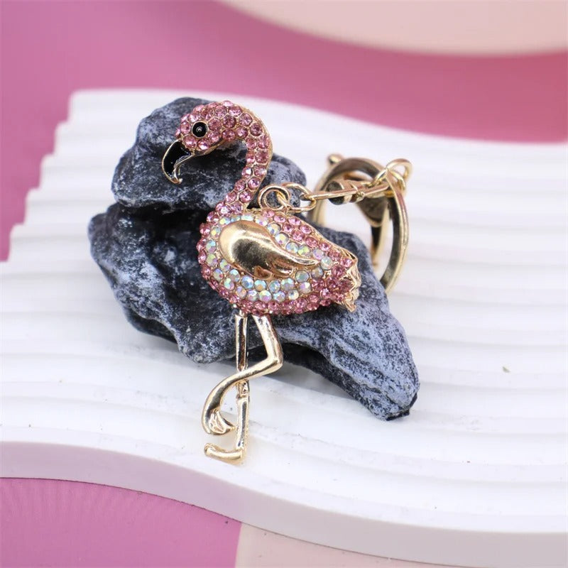 Elegant Flamingo Keychain