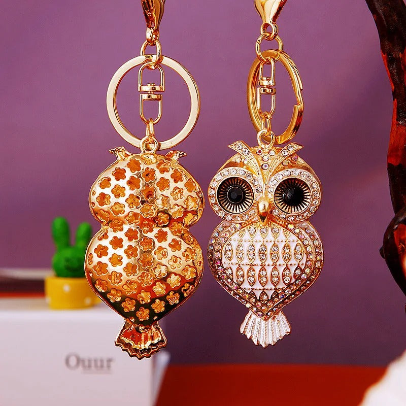 Elegant Owl Keychain