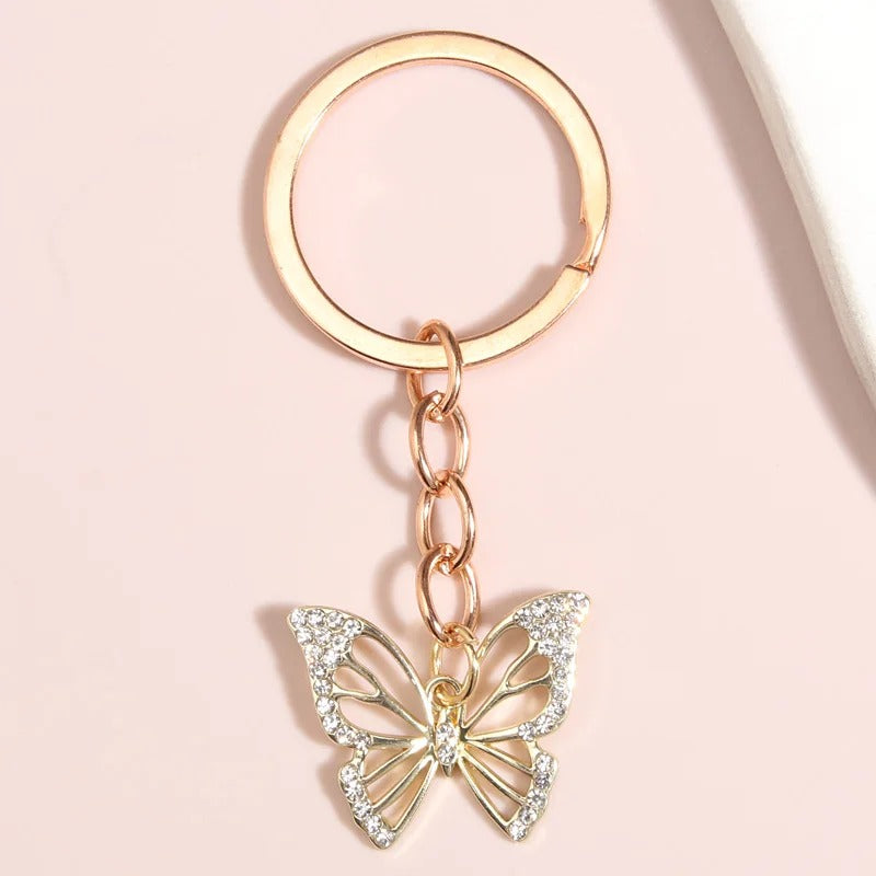 Elegant Hollow Butterfly Keychain