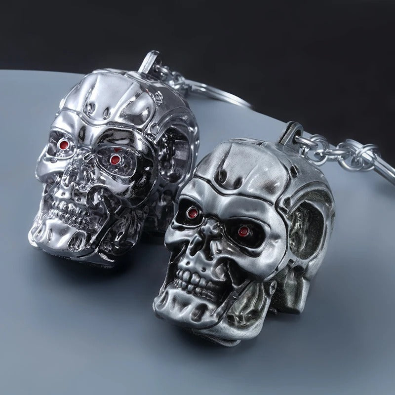 Terminator Skull Keychain