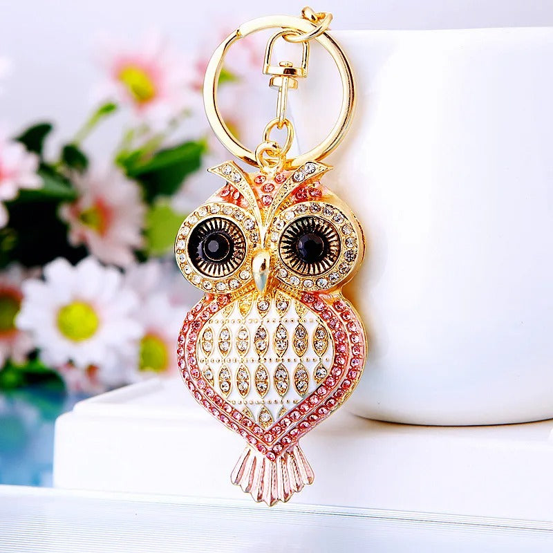 Elegant Owl Keychain