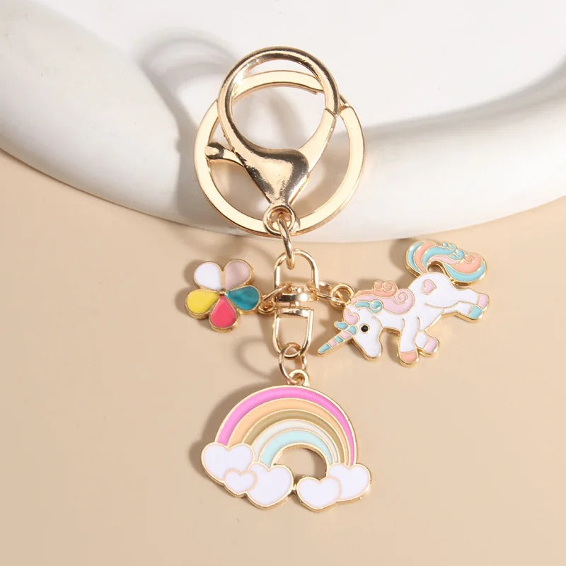 Unicorn Rainbow Keychain