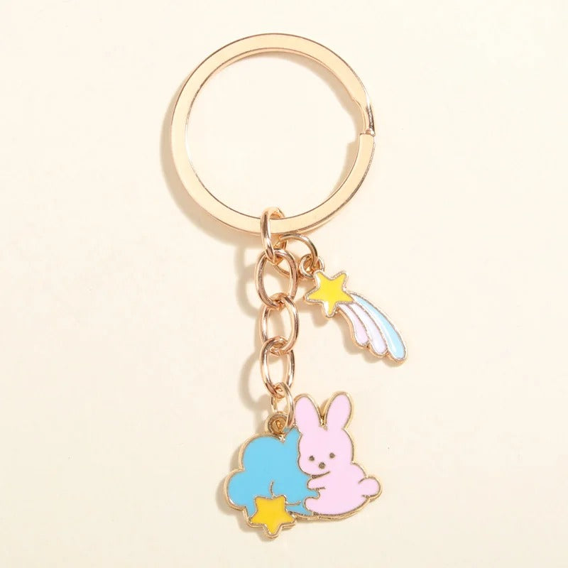 Bunny Shooting Star Keychain