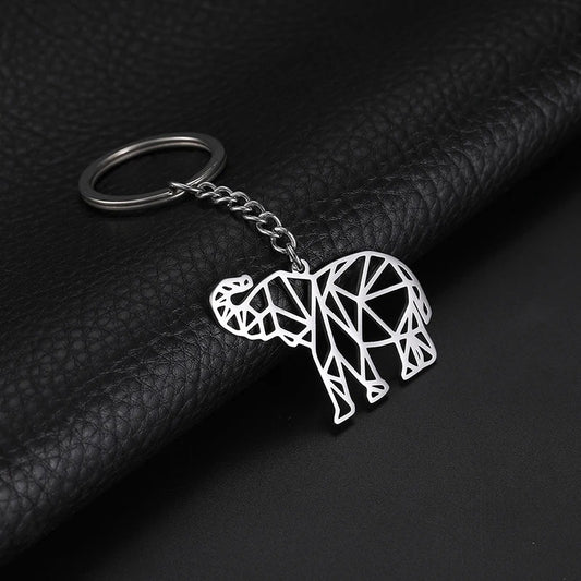 Origami Elephant Keychain