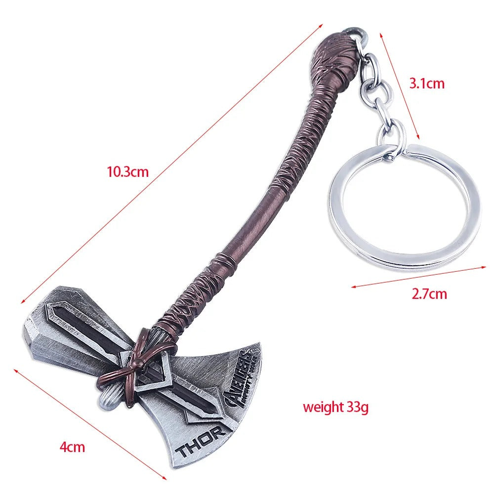 Thor Hammer Axe Keychain