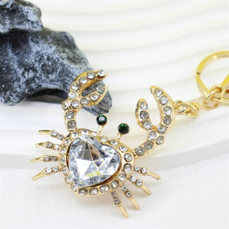 Elegant Crab Keychain