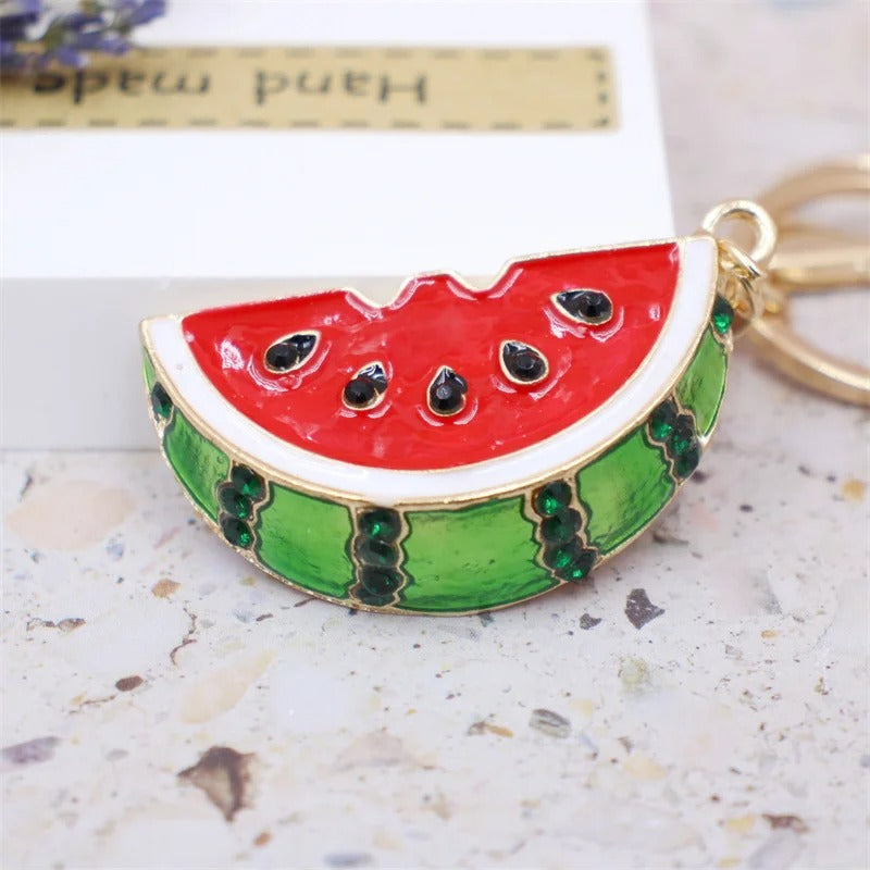 Vibrant Watermelon Keychain