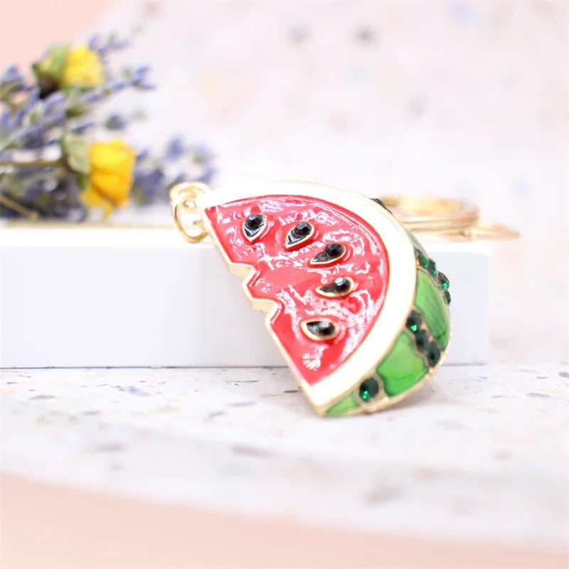 Vibrant Watermelon Keychain