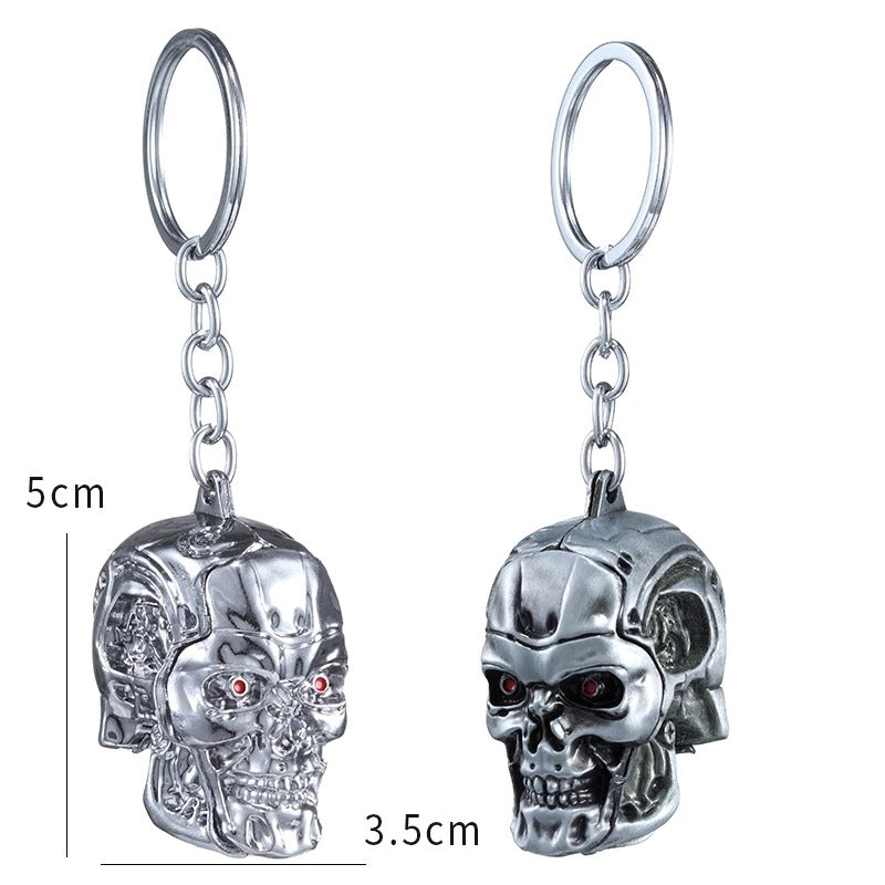 Terminator Skull Keychain