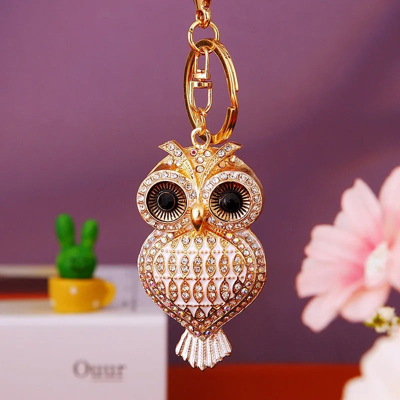 Elegant Owl Keychain