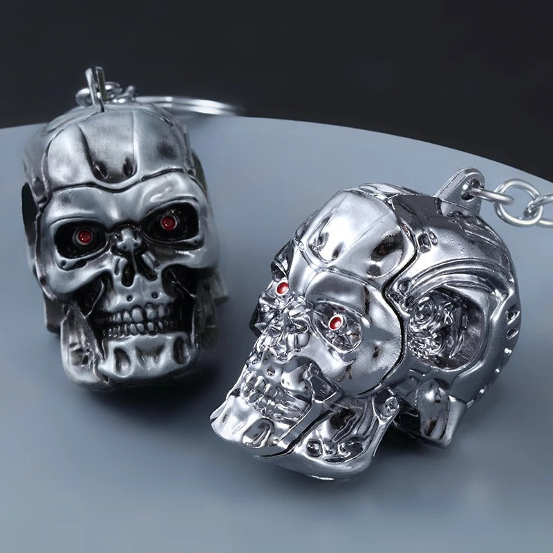 Terminator Skull Keychain