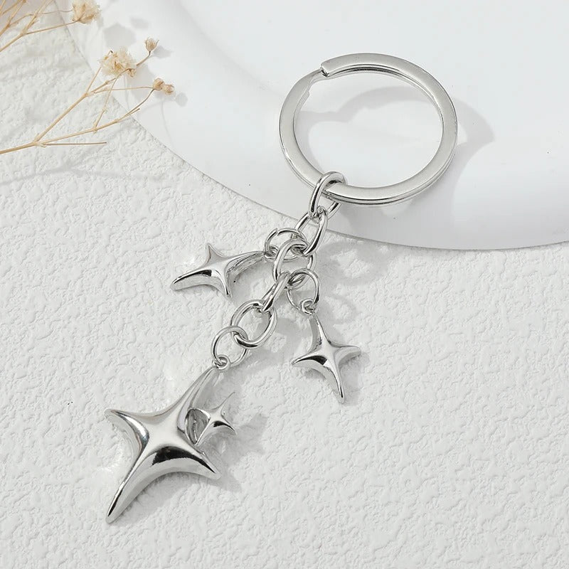 Y2K Style Stars Keychain