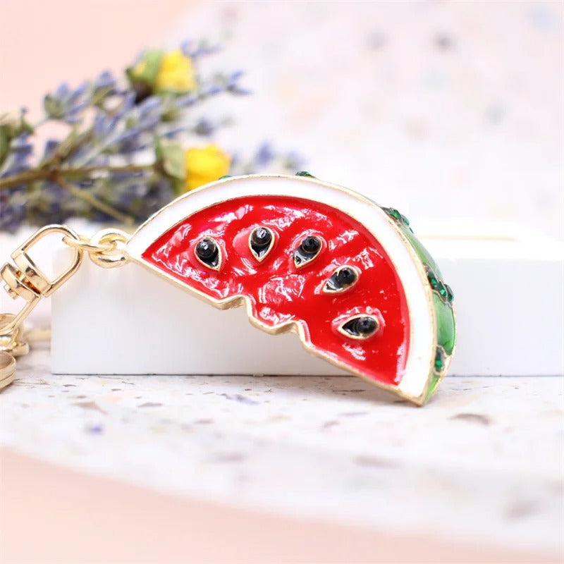 Vibrant Watermelon Keychain