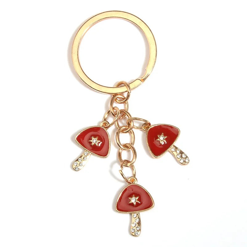 Elegant Mushrooms Keychain