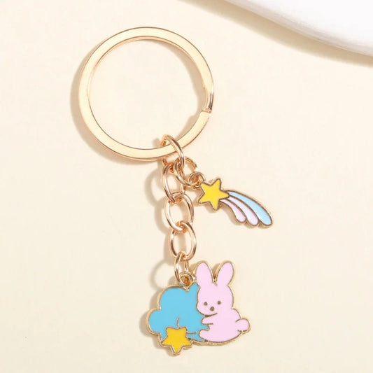 Bunny Shooting Star Keychain