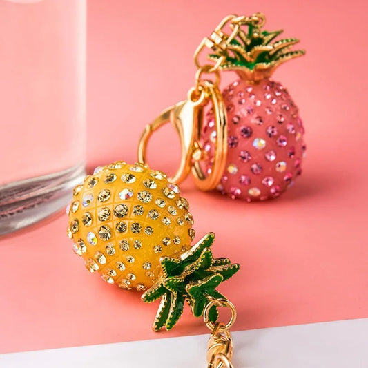 Elegant Pineapple Keychain