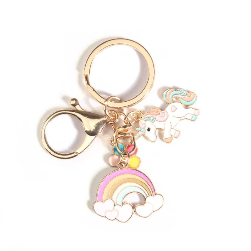 Unicorn Rainbow Keychain