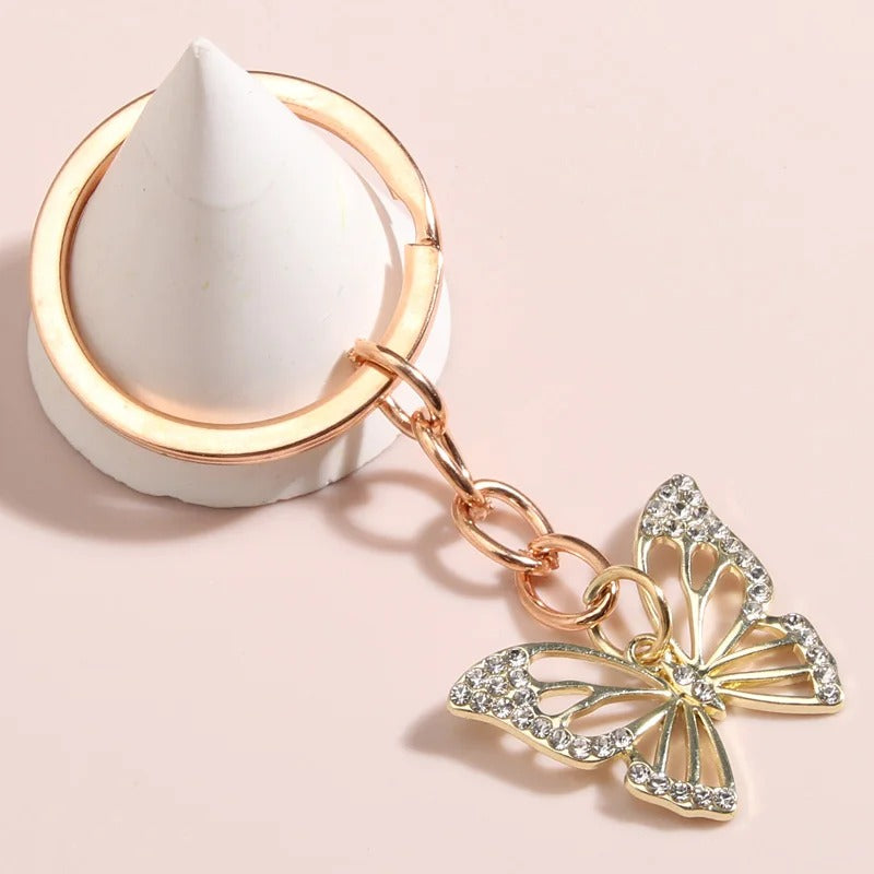 Elegant Hollow Butterfly Keychain