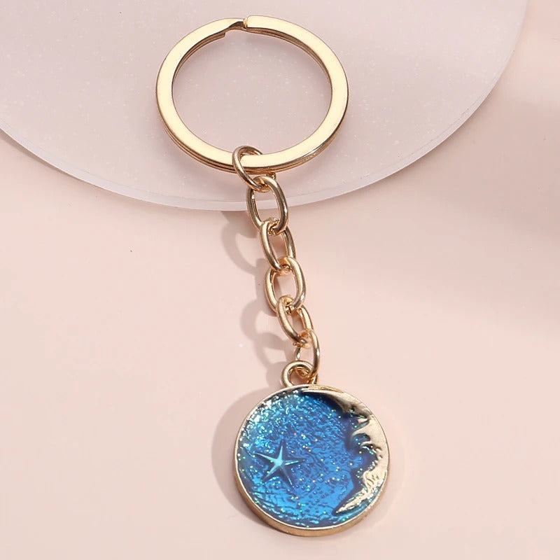 Ocean Moon Keychain