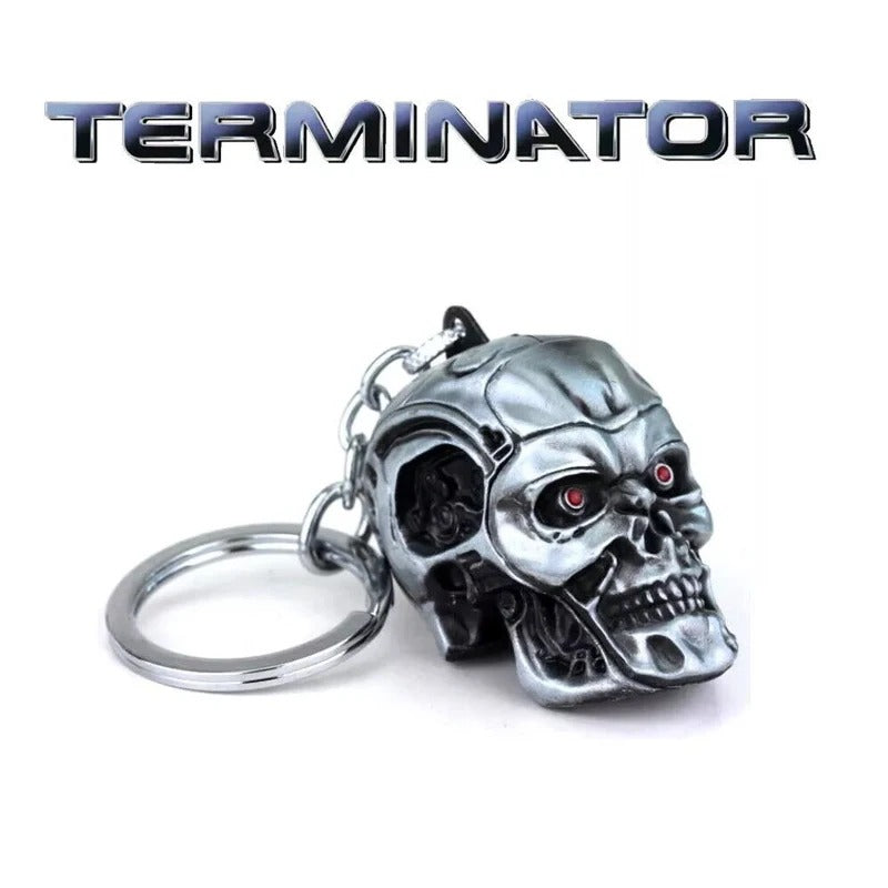 Terminator Skull Keychain