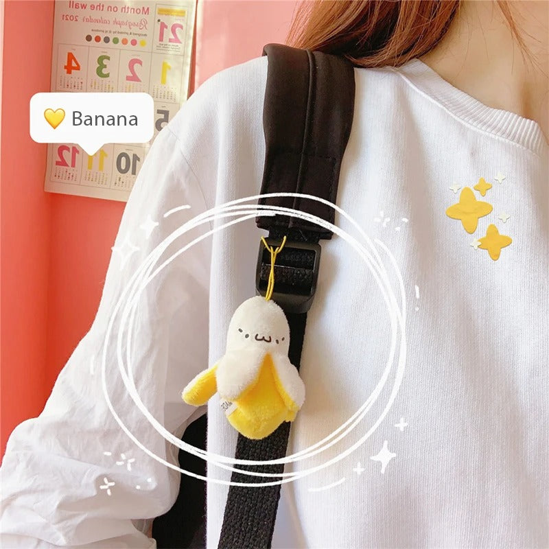 Funny Banana Plush Keychain