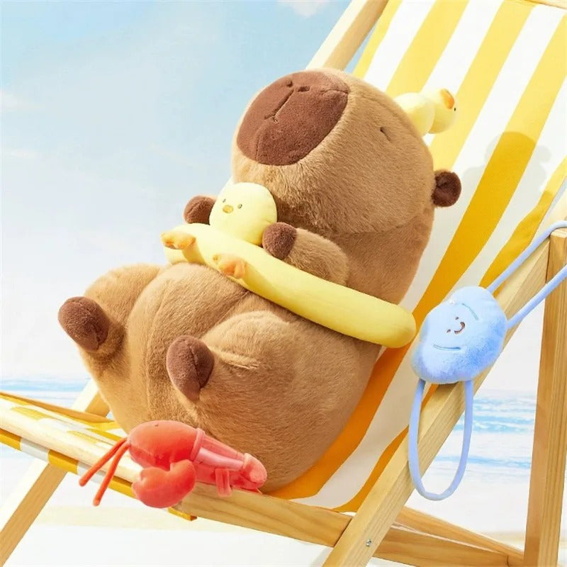 Capybara Floatie Plush Keychain