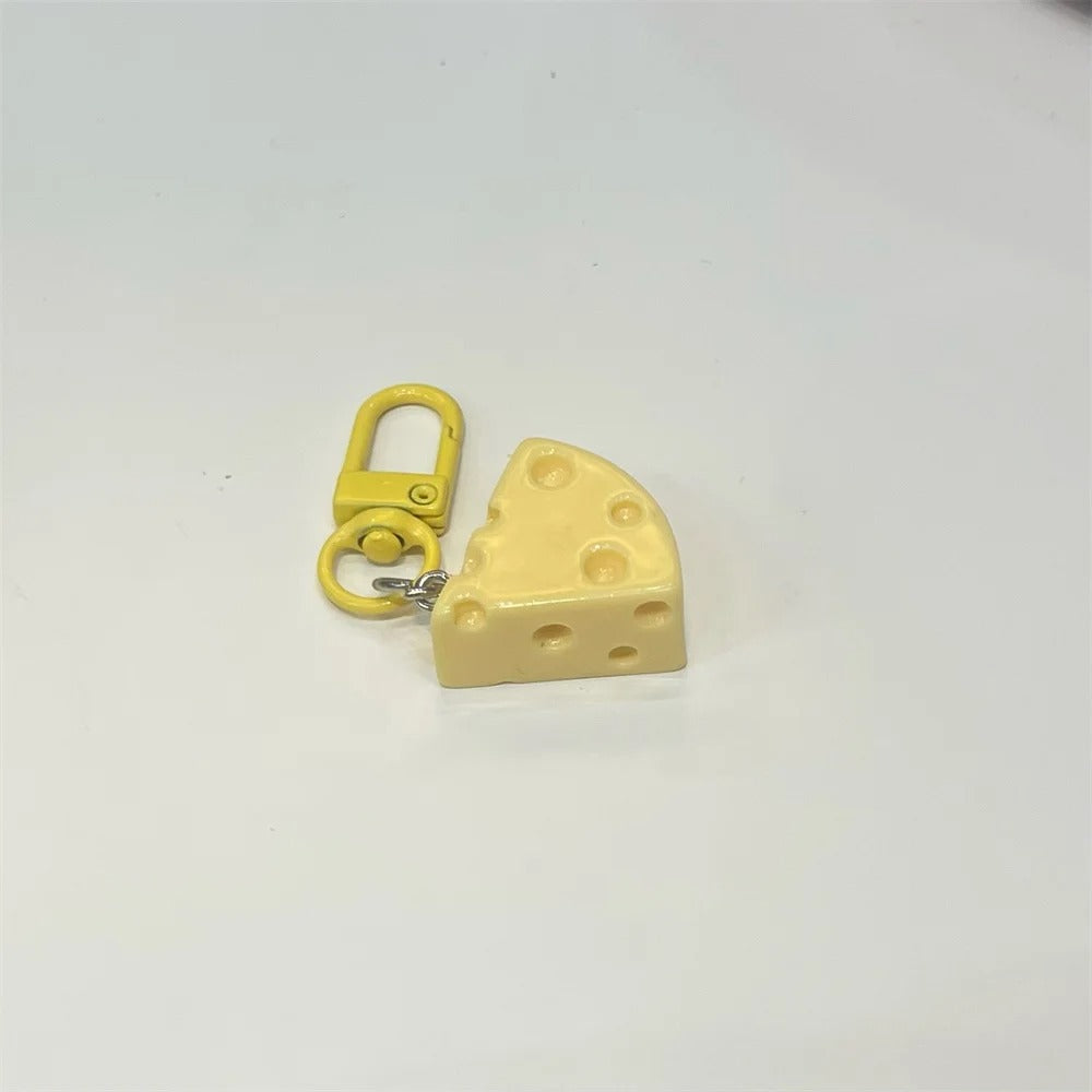 Cute Mini Cheese Keychain