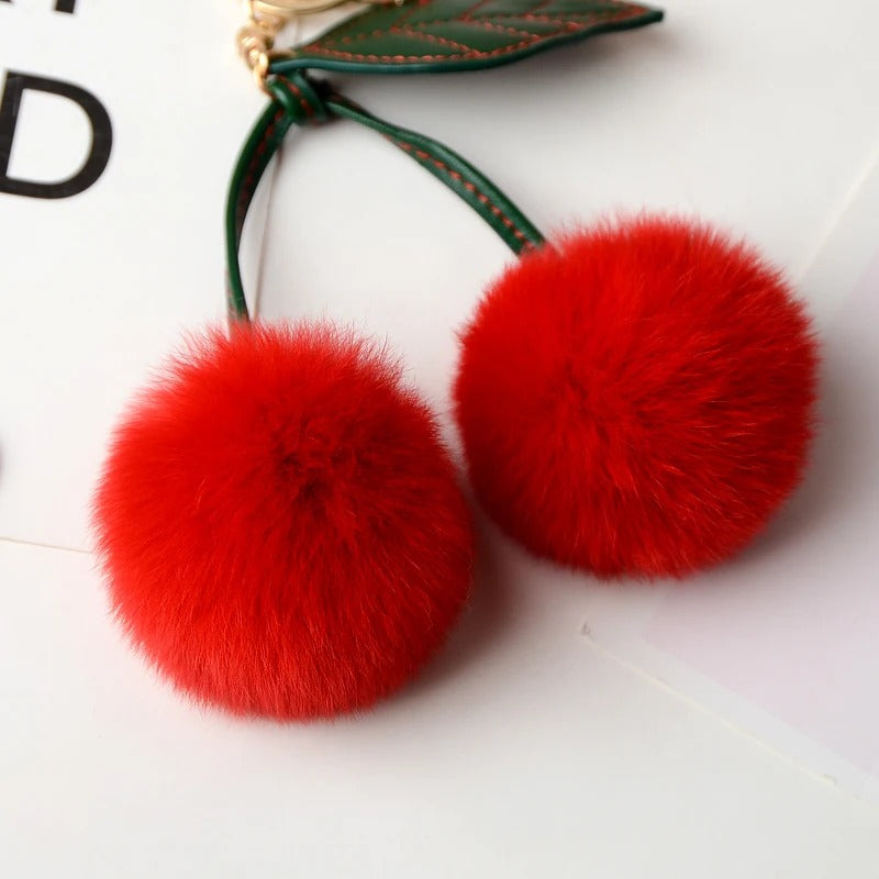 Cherry Plush Keychain