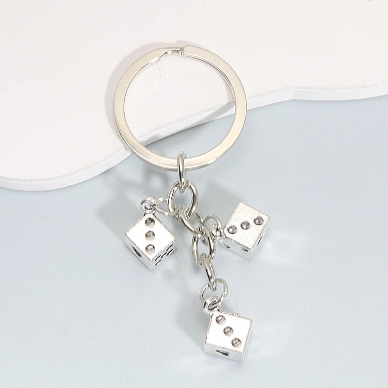 Triple Dice Keychain