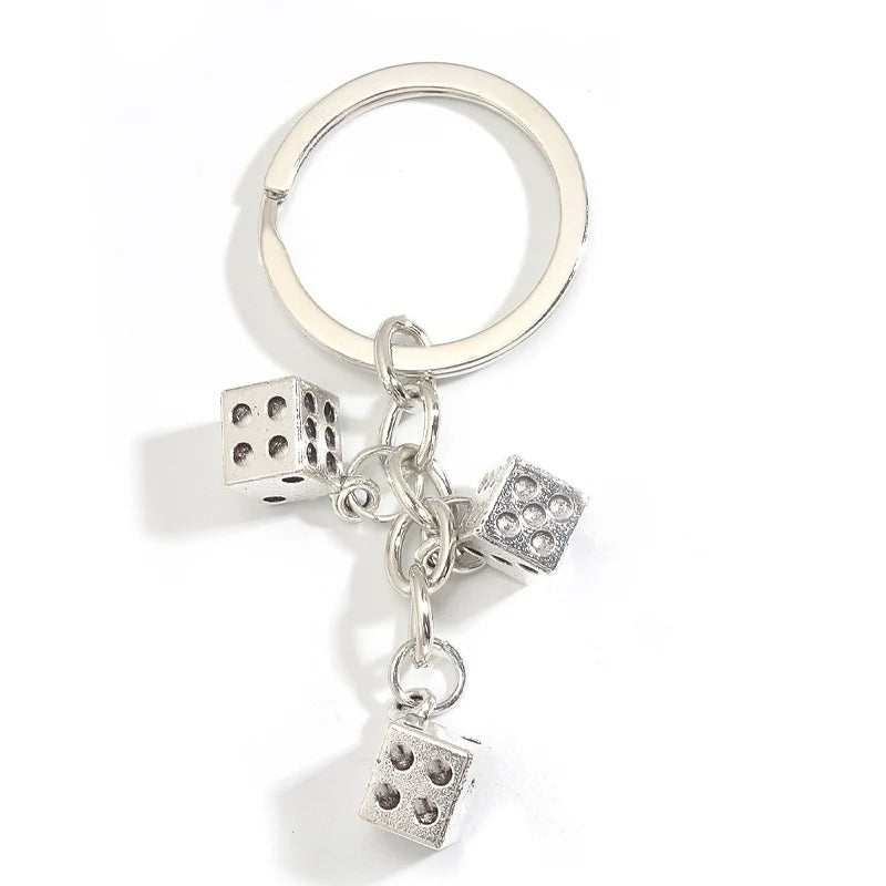 Triple Dice Keychain