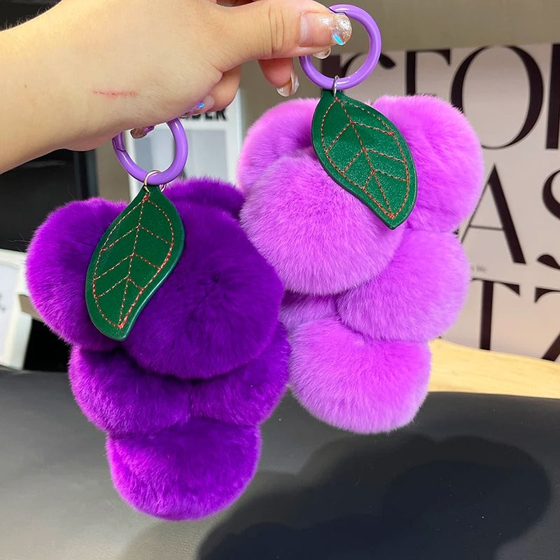 Grape Plush Keychain