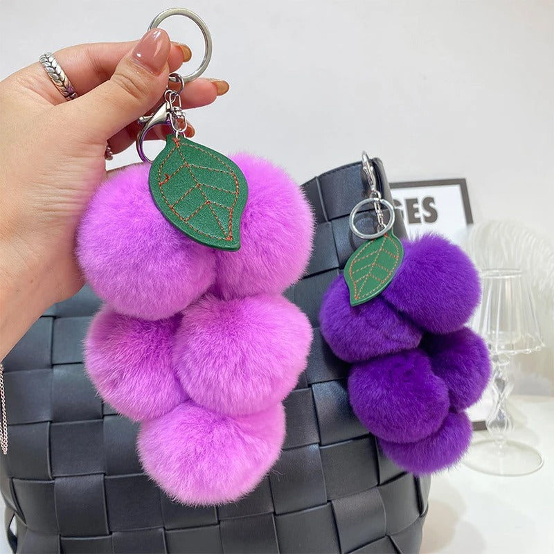 Grape Plush Keychain