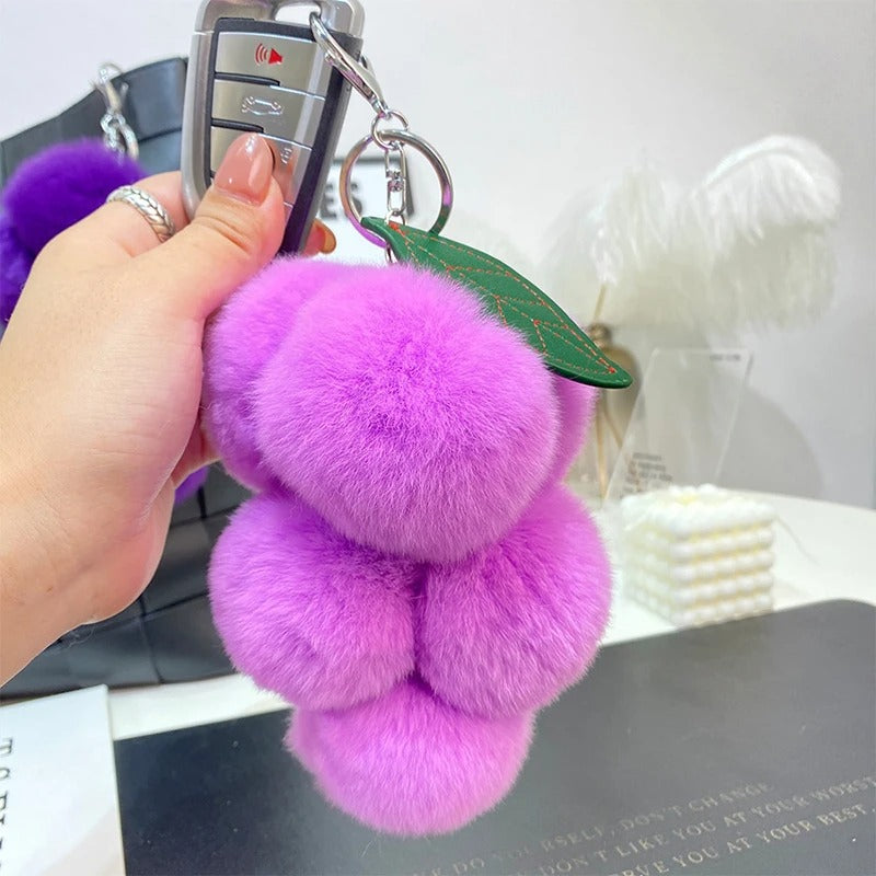 Grape Plush Keychain