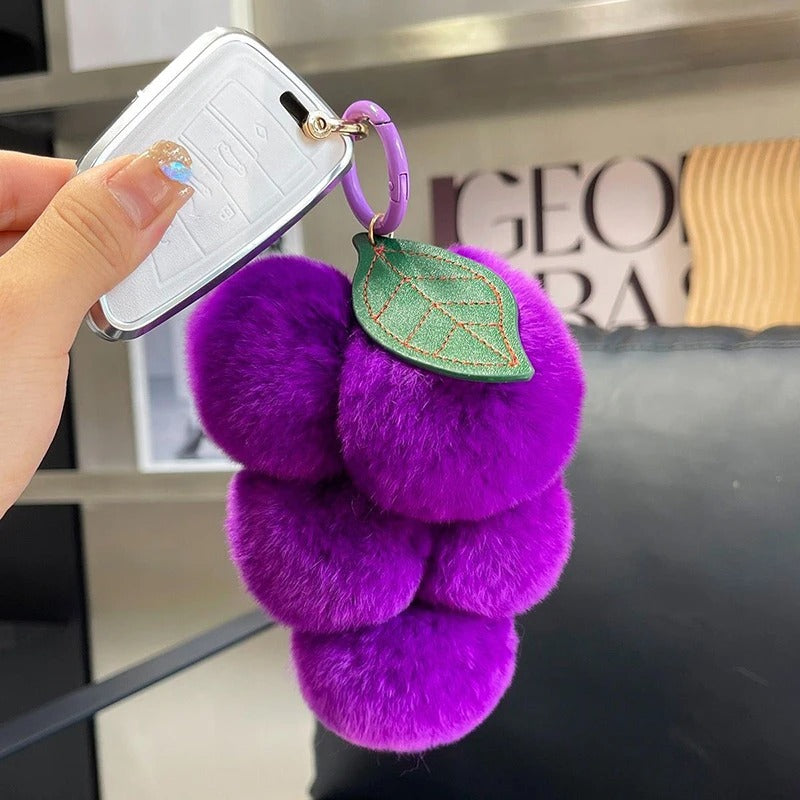 Grape Plush Keychain