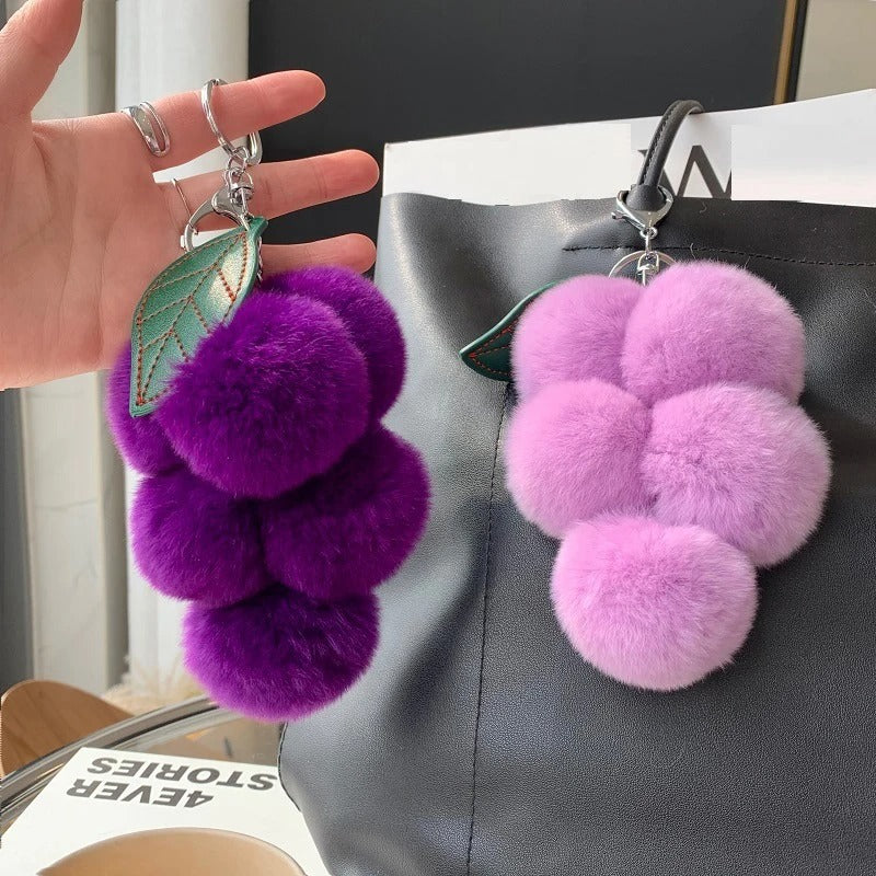 Grape Plush Keychain