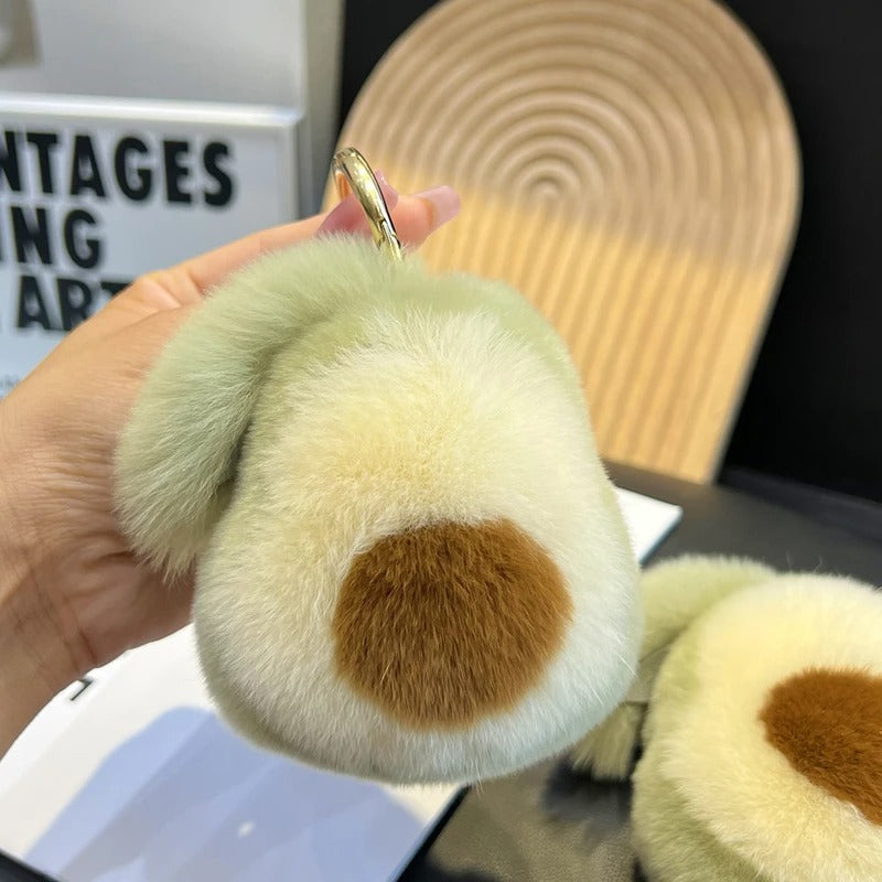 Fluffy Avocado Keychain