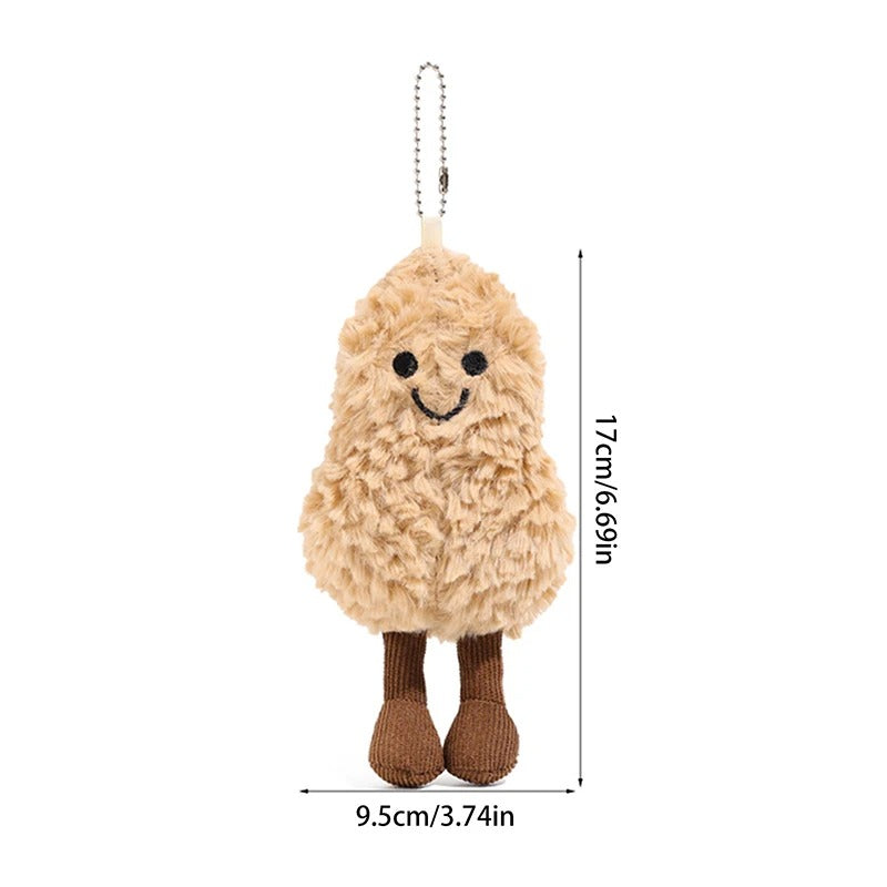 Cute Peanut Plush Keychain