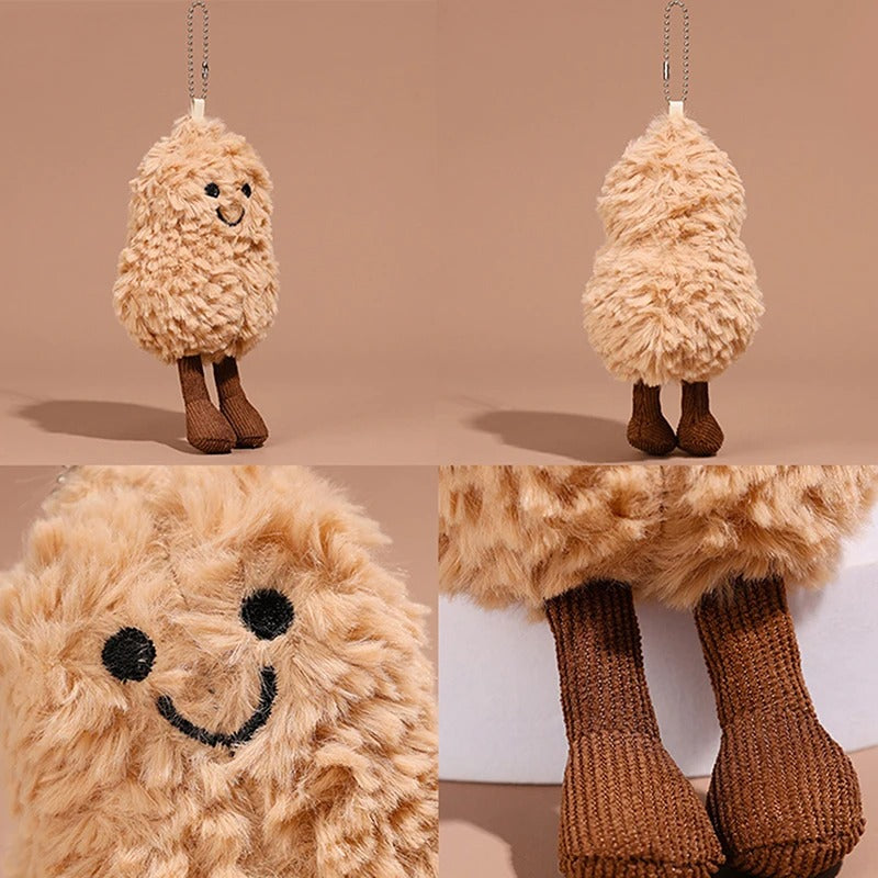 Cute Peanut Plush Keychain